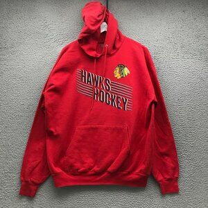 Chicago Blackhawks Hockey NHL Sweatshirt Hoodie Men's XL Sports Graphic Red